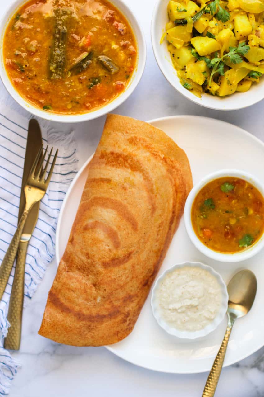 Quinoa Oats Dosa Andmas